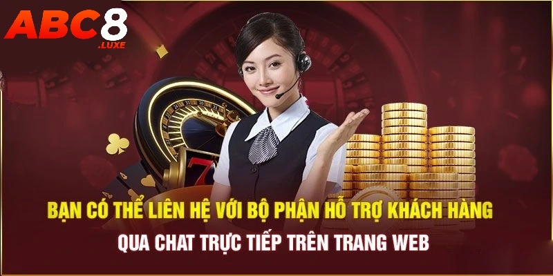 Liên hệ tiện lợi qua Chat Live của hệ thống